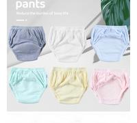 6 piezas de pantalones de entrenamiento de algodón cómodos y transpirables para niños y niñas, pantalones de entrenamiento para ir al baño sin cierres de tipo pull-on