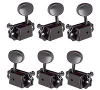 6 piezas de perillas for clavijas de afinación de guitarra 3L 3R, clavijas de afinación de guitarra de estilo vintage, clavijas for clavijas de afinación, accesorios for guitarra(Schwarz)