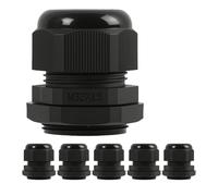 6 Piezas De Prensaestopas M32, Ip68, Conectores De Cable De Nailon Impermeables Con Contratuerca Y Arandela, Entrada De Cable Para Cables De 18-25 Mm, Uso Interior Y Exterior