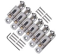 6 piezas de repuesto para puente de rodillo único de aleación de zinc, puente Tune-O-Matic para guitarra de 3, 4, 5, 6, 7, 8 cuerdas