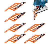 6 Piezas de Sierra de Calar Profesionales para Corcho, Madera Contrachapada, Tablero de Fibra, Hoja de Sierra de Calar de Corte en T compatibles con Dewalt、Bosch 11 TPI