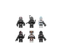 6 piezas de Star Wars Remnant Squad Destroyer Crosshair Echo Hunter Technician Assembly Building Blocks