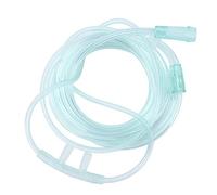 6 Piezas de Tubo de Oxígeno de Silicona Montado en la Cabeza Cánula Nasal Desechable Desmontable para Pacientes de Edad Avanzada, Accesorios de Terapia(Tubo de oxígeno nasal verde de 2 m)
