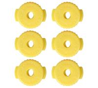 6 piezas de tuercas de platillo de liberación rápida de silicona con tornillos de repuesto para soporte de tuerca de platillo con tornillos de textura de silicona
