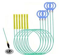6 Piezas Desatascador Tuberias En Espiral, 90CM Y 130CM Limpia Tuberias, Reutilizable Con Anilla, Para Desatascar Cabellos Y Residuos En Desagües（Verde）