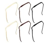 6 Piezas Diademas Cuadradas, Diademas De Plástico, Cintas Para El Cabello Creativas, Herramientas De Fijación Del Cabello, Diademas Decorativas Para El Cabello