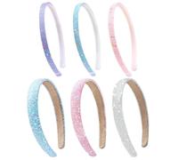 6 Piezas Diademas De Lentejuelas Para Niños, Diademas Elásticas Ajustables, Diademas Lindas Para Niñas, Diademas Brillantes, Accesorios Para El Cabello, Accesorios De Ropa