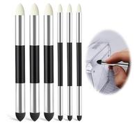 6 Piezas Doble Cabeza Bolígrafo de Esponja, Esponjas para Mezclar Artistas, Lavable Lápiz Esponja Sketch para Artistas, Profesionales, Bocetos