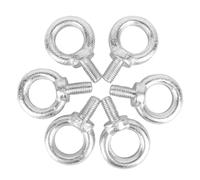 6 piezas Elevación Ojal Perno M12 X 20mm, Protección Contra el óxido y la Corrosión Pernos de ojo de Tornillo M12, Gran Capacidad de Carga Argollas con Rosca para Función de Sujeción