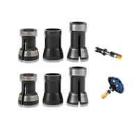 6 piezas enrutador adaptador de pinza enrutador portabrocas 6 mm 6,35 mm 8 mm fresado de carpintería cortador de mandril cabezal de grabado para máquina herramienta de corte de