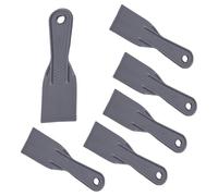6 Piezas Espátulas de Plástico, Flexible Espátula Plástica para Masilla, Herramienta de Raspadores de Pintura para Pegar Yeso, Esparcir Pintura, Arañazos en la Pared