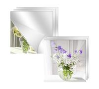 6 Piezas Espejos Adhesivos de Pared,30x30cm Espejos Decorativos de Pared sin Marco, Espejo Pegatina no de Vidrio para Puerta Armario,Recibidores,Baño,Gimnasio