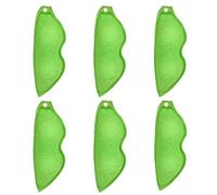 6 Piezas Esponjas para Limpiar Botellas con Forma de Frijol, Frijoles Esponjosos para Biberones Resistentes al Calor, Adecuado para Botellas de Agua Pequeñas Y Biberones (Verde)