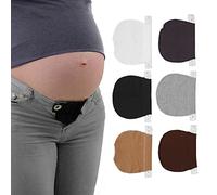 6 Piezas Extensor de Botones para Pantalones, Botones Extensores de Cuello Conjunto de Extensores de Pretina, Botón Extendido Ajustable Jeans Práctico Botón Lindo