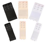 6 Piezas Extensor Sujetador, Correa De ExtensióN del Sujetador 3 Filas 2 Ganchos 3 Ganchos, Alargador De Sujetador para Todos Los Sujetadores Blanco,Negro,Tono de Piel