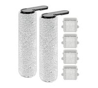 (6 Piezas) F25 Rodillos de Cepillo y Filtros HEPA de Repuesto para Aspirador Roborock F25/ F25 LT/ F25 RT/ F25 ACE/ F25 ALT/ F25 ACE Combo/ F25 Combo/ F25 GT, 2 Rodillos de Cepillo, 4 Filtros HEPA