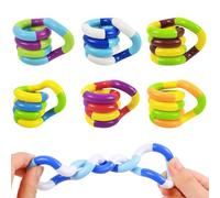 6 Piezas Fidget Toy Antiestres Adultos Niños Stress Toy Juguetes Sensoriales Autismo Juguetes de Enredo para Dedos Fidget Toys Set Enredados Terapia Sensorial