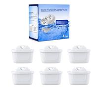 6 piezas Filtro de agua Cartuchos para Brita Maxtra + Maxtra Plus Cartuchos de filtro compatible con jarra Brita