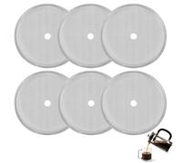 6 Piezas Filtro de Repuesto French Press 1L, Filtros de Malla de Repuesto para Prensa Francesa, Filtros de Malla de Acero Inoxidable Reutilizables para Prensa Francesa de 1000 ml / 34 oz / 8 tazas