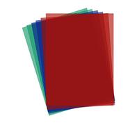 6 Piezas Filtros de Colores Transparentes Filtro Luz de Gel Gelatina Corrección de Color Láminas para Luces Fotográfico Iluminación LED Flash Cámara Foco Vídeo 29.7 * 21cm Fiesta Decoración DIY