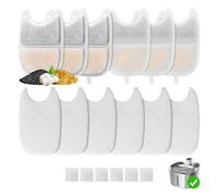 6 Piezas Filtros de Fuente de Agua para Gatos para 4L Bebedero Gatos Automática, Feriva Filtros de Repuesto para Fuente Agua de Gato, 5 Filtración Filtros para fuentes para mascotas(6+6+6)