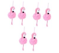 6 Piezas Flor de Baño Flamenco bolas de lavado de baño soplo de lavado de puff de ducha espuma de baño depurador de piel de baño depurador de limpieza de baño rosa FOMIYES