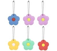 6 Piezas Funda Protectora de Llave de Silicona Grande | Diseño Floral, Fácil Identificación, Portátil Organizar Llaves Estilo Aleatorio