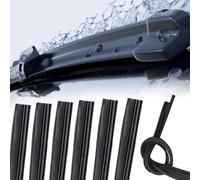 6 Piezas Gomas de Limpiaparabrisas de Repuesto, 800 mm Goma de Repuesto Tiras de Limpiaparabrisas Universal, Recambio Recargas de Escobilla de Limpiaparabrisas para Automóviles