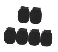 6 Piezas Guantes Exfoliantes Guantes De Baño Exfoliantes Guante De Baño Exfoliante Guante Exfoliante De Baño Guante De Masaje Spa Manoplas Baño Herramienta Chica Seda Artificial