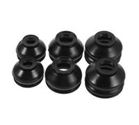 6 Piezas Guardapolvo de Goma Sx13 Negro Resistente | Protección Segura contra Suciedad, Ajuste Firme, para Rótulas y Barras de Acoplamiento en Suv y Reparaciones