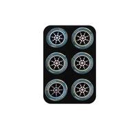 6 piezas/hoja autoadhesiva de teléfono móvil, antiradiación, 10,8 x 7,2 cm pegatinas de protección antiradiación de silicona, se pueden pegar en computadoras (modelo 2)