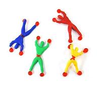 6 piezas Jouet Window Crawler/Wall Walker Sticky Wall Walkers, Sticky Men, Escalade Homme Style Education Jouets pour Enfants Bébé avec Couleur aléatoire Nice