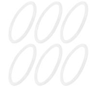 6 Piezas Junta de Goma para Cuenco Tibetano de Cristal 9,4cm | Anillo para Cuencos Sonoros, Apoyo Estable y Reducción de Ruido, Uso en Estudio de Música y Meditación