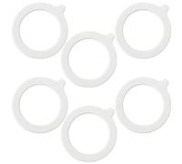 6 Piezas Junta de Silicona de Repuesto,sellos de silicona,Junta de Goma Hermética reutilizable para Tapa de Tarro Mason,Gomas para Tarros de Cristal Sellos de Goma Reutilizables A Prueba de Fugas