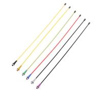 6 Piezas Kit de Antena RC M6 Metálico para Receptores de Coche Todoterreno | Identificación por Color, Instalación Sencilla, Base y Tubo Plástico, para Modelistas y Aficionados del Hobby