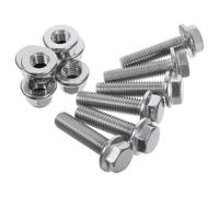 6 Piezas Kit de Pernos y Tuercas de Escape M10 X 40mm en Acero Inoxidable | Alta Resistencia Térmica, Reduce Agarrotamiento de Rosca, Distribución de Presión Mejorada, Uso Diario y Viajes