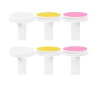 6 Piezas Kit de Repuesto para Pulir Uñas, Cabezales Finos | Almohadillas de Lija Plástico, Diseño Versátil, para Pulidores Generales y Uso en Uñas Infantiles