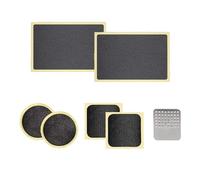 6 Piezas Kit Reparación Cámara Aire Autoadhesivo - Parche Sin Pegamento Para Cámara De Aire De Bicicleta En Formato Redondo, Cuadrado Y Rectangular Con Raspador Metálico - de Mobi Lock