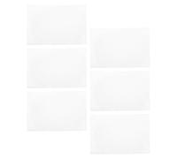 6 Piezas Lámina de Malla de Plástico Transparente 34x26cm para Bordado | Rejilla en Blanco Agujeros Uniformes, Base Reutilizable y Portátil, Adecuado para Manualidades y Escuela