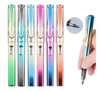 6 Piezas Lápiz Infinito, Bolígrafo Sin Tinta con Goma de borrar, Reutilizable, Lápiz Sin Tinta, Borrable, para Dibujo de Artista Estudiante, Regalo para Niños (Color Degradado)