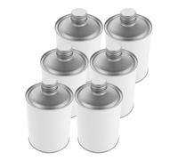 6 Piezas Lata Redonda de Hojalata 500ml con Tapa, Envase Hermético | Adhesivo y Endurecedor, Uso Industrial y Proyectos Diy, Resistente al Óxido, Apertura Fácil