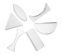6 Piezas Lentes Ópticas Cóncavas y Convexas Acrílicas | Herramienta Experimental para Demostración, Equipo de Laboratorio, Fundamentos de Reflexión y Refracción