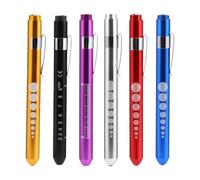 6 Piezas Linterna de Pluma LED Reutilizable con Indicador Pupilar