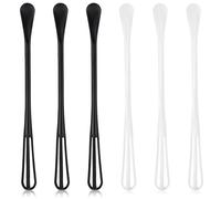 6 Piezas Mini Batidores, Multifuncionales Batidores Pequeños para Cocinar con Mango Largo Ergonómico Batidor de Huevos Batidor Pequeño para Leche Chocolate Caliente Untar Mermelada