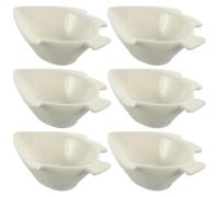 6 Piezas Mini Tazones de Cerámica de Color Claro | Bordes Suaves, Estilo Simple y Delicado, Control de Porciones, para Cocinas y Degustaciones
