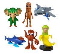 6 Piezas Moollyfox Figuras Italian Brainrot - Set de Figuras Decorativas 4D con Tung Tung Tung Sahur, Tralalero Tralala y Bombardino Crocodilo - Adorno Divertido para Niños, Adultos y Entusiastas