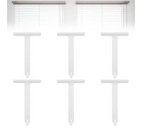 6 Piezas Muelle de Suspensión para Persianas, 150mm Aluminio Aleación Acero Inoxidable Flejes para Persianas, Tirantes para Persianas Fleje Blanco para Perfiles Persiana Enrollable
