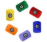 6 Piezas Muñequeras Deportivas para Niños Absorbentes y Elásticas, Pulseras Deportivas para Niños Pulseras de Sudor Coloridas para Fútbol Baloncesto Correr Tenis y Deportes Atléticos