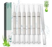 6 Piezas Nail Care Pen, con Lima Uñas, Bolígrafo Cuidado Uñas, Nail Care Pen Vitamin E, Enriquecido con Ingredientes Naturales Como Aceite de Árbol de té, Vitamina E y Aloe Vera