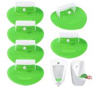 6 Piezas Pantalla de Urinario de Fútbol, Tamiz Tabique Urinario, Mampara de Urinario con Fragancia para Todo Tipo de Centros Comerciales, Oficinas y Escuelas, a Prueba de Salpicaduras, con Fragancia